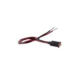 1 pcs : PMR4ADW6.0 - LED Panel Mount Indicators Rect Amber 605nm Diff Lens w/Wire