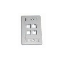 1 pcs : AX101437 - Modular Connectors / Ethernet Connectors INTERFACE PLATE 4PRT