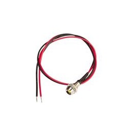 1 pcs : MPR3YDW12.0 - LED Panel Mount Indicators 3mm Ylw Diff 12in Mtl Panel Mnt Ind.