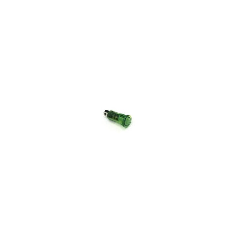1 pcs : 655-1203-104F - LED Panel Mount Indicators 0.5in SnapIn PCB FLAT GREEN