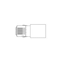 1 pcs : 937-SP-360606-A152 - Modular Connectors / Ethernet Connectors Modular Plug Standard 6P 6C Shielded .025-.031 Conductors