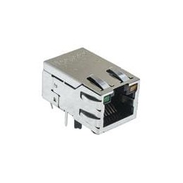 1 pcs : L8BE-1G1T-BFH - Modular Connectors / Ethernet Connectors 1PORT MID-PLANE 1GBT LED