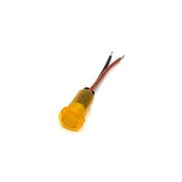 1 pcs : 655-1303-103F - LED Panel Mount Indicators 0.5in SnapIn PCB FLAT YELLOW