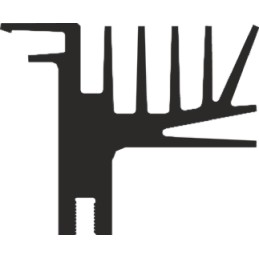 1 pcs - Heatsink, 100 x 39 x 31.5mm