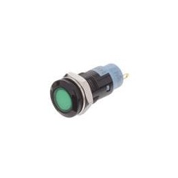 1 pcs : 612-3232-140F - LED Panel Mount Indicators GREEN 110MCD 24VCD 15MA