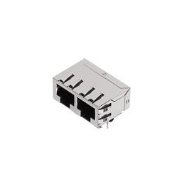 1 pcs : 43223-8128 - Modular Connectors / Ethernet Connectors RA 8/8/2 RJ-45 low profile