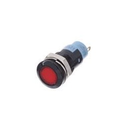 1 pcs : 612-3132-130F - LED Panel Mount Indicators Red 60mcd 12VDC 15mA