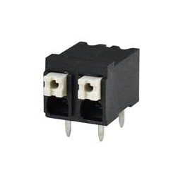 1 pcs : TBLH10-500-02BK - Fixed Terminal Blocks Terminal block, screwless, High Temp, 5.00, Horizontal, 2, Black w Gray Button