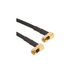 1 pcs : 135104-04-12.00 - RF Cable Assemblies SMA R/A PLG to R/A Plug RG-58/U 12in