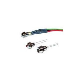 1 pcs : 606-1211-110F - LED Panel Mount Indicators GREEN DIFFUSED