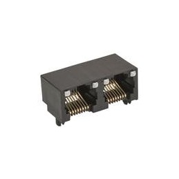 1 pcs : 44248-0001 - Modular Connectors / Ethernet Connectors RA 8/8/2 INVERTED UNSHIELDED W/LPIPE