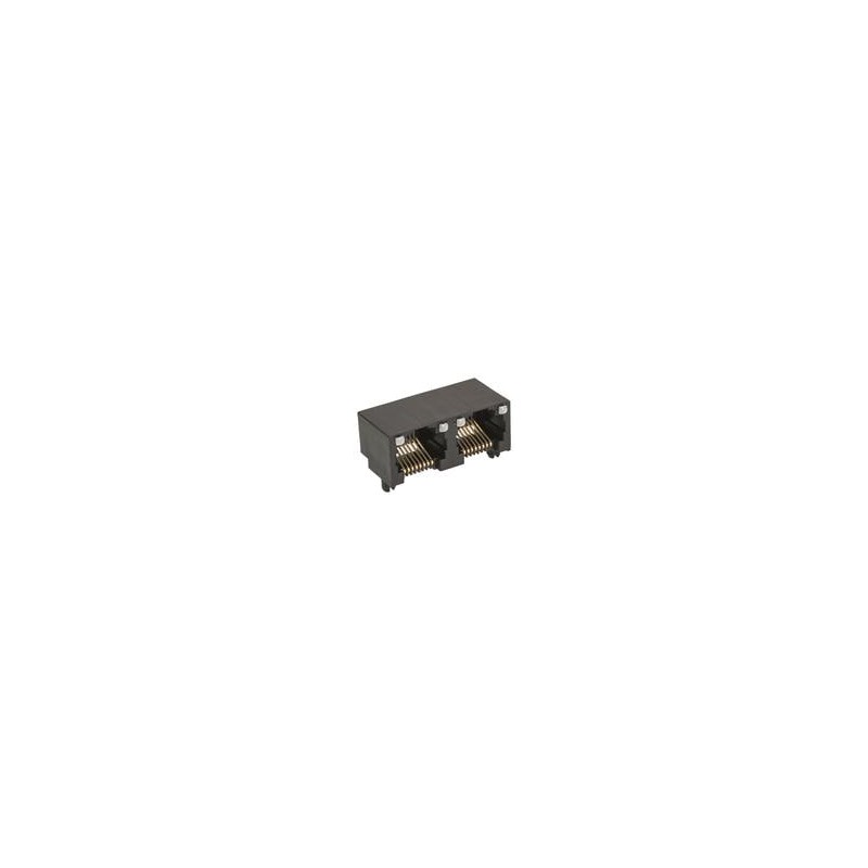 1 pcs : 44248-0001 - Modular Connectors / Ethernet Connectors RA 8/8/2 INVERTED UNSHIELDED W/LPIPE