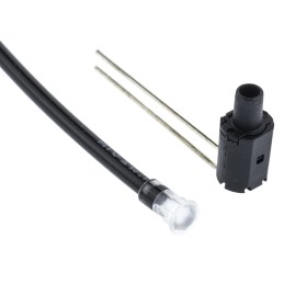 1 pcs - FLPR6.0-BC Bivar, PCB Mounted Flexible LED Light Pipe, Clear Round Lens, Red/Green LED included