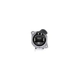 1 pcs : NE8FAH-LR-DAE - Modular Connectors / Ethernet Connectors Receptacle etherCON CAT5 A series PCBH halo light ring disassem