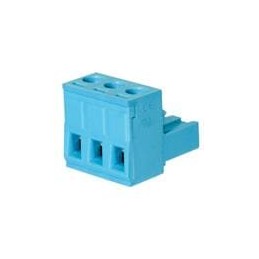 1 pcs : TBP01P1-508-03BE - Pluggable Terminal Blocks Terminal block, pluggable, 5.08 , plug, 3 pole, slotted screw, blue