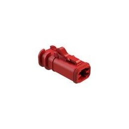 1 pcs : AT06-4S-OMRED - Automotive Connectors 4 Pin Overmold Plug Socket, RED