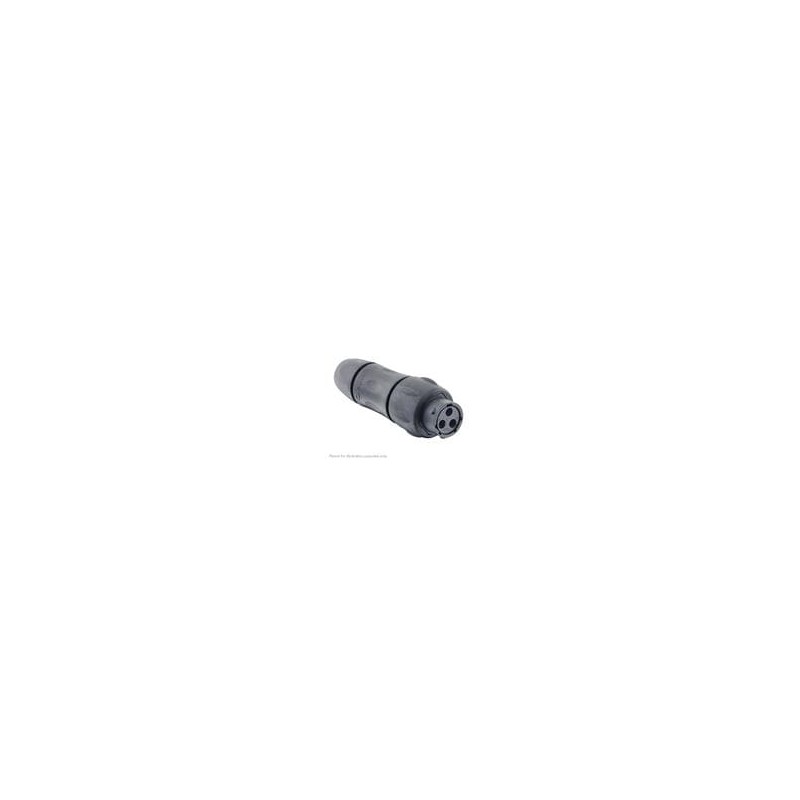 1 pcs : UTSX1JC103S - Standard Circular Connector In line receptacle, with cable gland backshell, for 3 female contacts, IP68/69