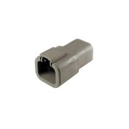 1 pcs : DTP04-4P - Automotive Connectors 4P SZ 12 GREY RECEPTACLE
