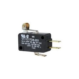 1 pcs : V7-1C17D8-201 - Basic / Snap Action Switches 15 A @ 277 VAC Roller Lever Actutor