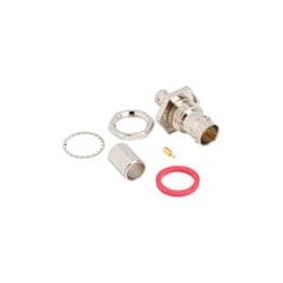 1 pcs : 112662-10 - RF Connectors / Coaxial Connectors BNC STRT BLKD JACK CABLE MOUNT, 75 OHM