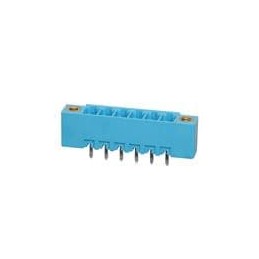 1 pcs : TBP02R2W-381-06BE - Pluggable Terminal Blocks Terminal block, pluggable, w screw lock, 3.81, receptical, 6 pole, blue