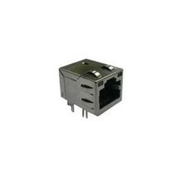1 pcs : RJMG20162141BER - Modular Connectors / Ethernet Connectors R/A,DipType,ShortBod 1000 baseT,GY/GY