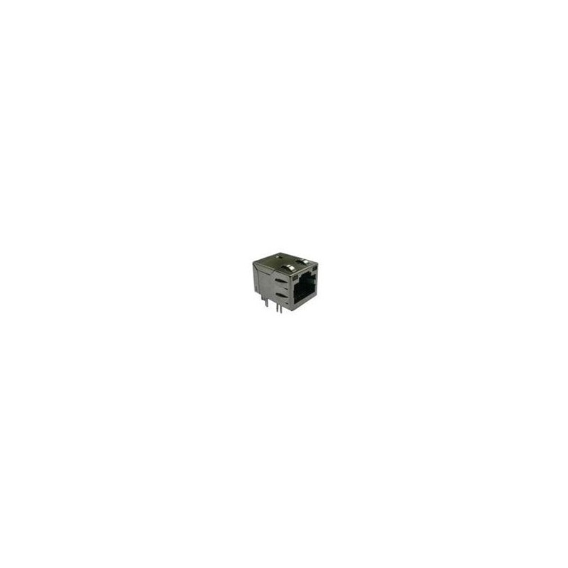 1 pcs : RJMG20162141BER - Modular Connectors / Ethernet Connectors R/A,DipType,ShortBod 1000 baseT,GY/GY