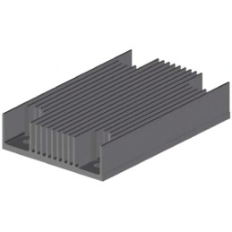1 pcs - Heatsink, 1/4 Brick DC/DC Converter, 58 x 37 x 6mm, Screw