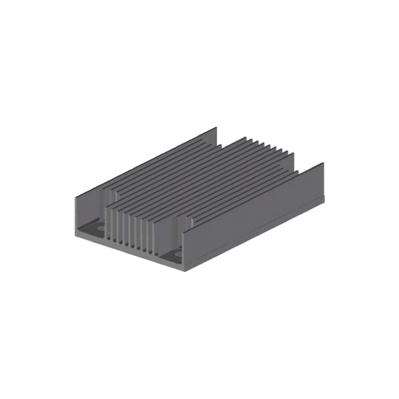 1 pcs - Heatsink, 1/4 Brick DC/DC Converter, 58 x 37 x 6mm, Screw