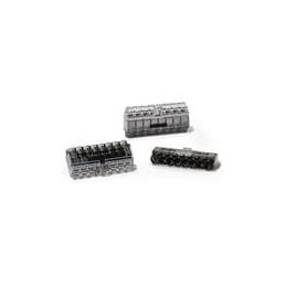 1 pcs : 148-90053 - Terminals HelaCon Plus Mini, Push-In Style Wire Connector, Double Spring, 8-Port, (PC), Black, 200/pkg
