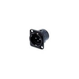 1 pcs : NC3MD-V-BAG - XLR Connectors 3C MALE BLK/SIL