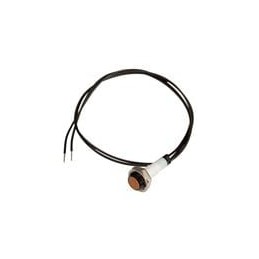 1 pcs : PM3-PADW12.0 - LED Panel Mount Indicators 8.4mm Amb Diff 12in IP67 Rtd Sealed PMI