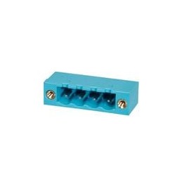 1 pcs : TBP01R1W-508-04BE - Pluggable Terminal Blocks Terminal block, pluggable, w screw lock, 5.08, receptical, 4 pole, blue
