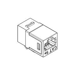1 pcs : SS-82100-004 - Modular Connectors / Ethernet Connectors Cat5E Shielded Keystone Coupler