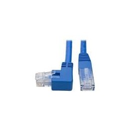 1 pcs : N204-001-BL-LA - Ethernet Cables / Networking Cables 1FT CT6 90 DEG LEFT,180 DEG