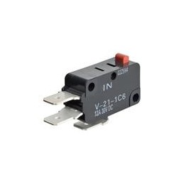 1 pcs : V-21-1C6(IN) - Basic / Snap Action Switches .250 Quick Conn Term SPDT 2.92N Pin Plun