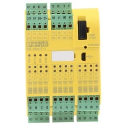 1 pcs - Phoenix Contact PSR-TRISAFE PSR-SPP- 24DC/TS/S Series Safety Controller, 20 Safety Inputs, 6 Safety Outputs, 24 V dc