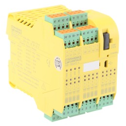 1 pcs - Phoenix Contact PSR-TRISAFE PSR-SPP- 24DC/TS/S Series Safety Controller, 20 Safety Inputs, 6 Safety Outputs, 24 V dc