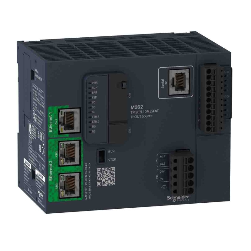 1 pcs - Schneider Electric M262 Series Logic Controller, 24 V Supply, Transistor Output, 4-Input, Digital Input
