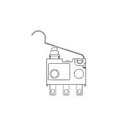 1 pcs : ASQ10338 - Basic / Snap Action Switches SPST - NO, Simulated Leaf Lever, Wire