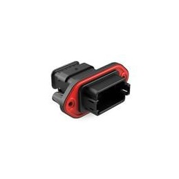 1 pcs : AT04-12PB-PM15 - Automotive Connectors 12 Position Receptacle, Pin, Panel Mount, Key B, Self-Threading, Strain Relief