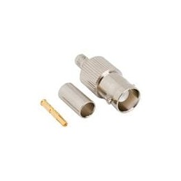 1 pcs : 112598 - RF Connectors / Coaxial Connectors BNC ST CRIMP JACK LMR200 50 OHM-TF