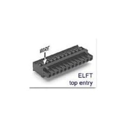 1 pcs : ELFT0925G - Pluggable Terminal Blocks 9P Straight Plug Top Access .200'