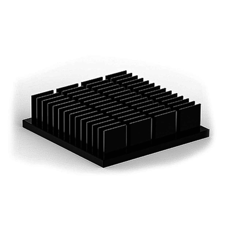1 pcs - Heatsink, Universal Square Alu, 35 x 35 x 9mm