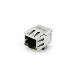 1 pcs : JD0-0002NL - Modular Connectors / Ethernet Connectors THROUGH HOLE 1X1 1G TAB DOWN