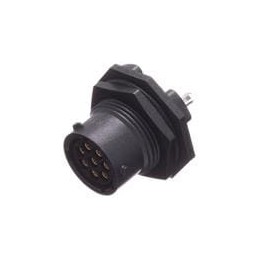 1 pcs : RTS712ND8S0332 - Standard Circular Connector Receptacle,Jam Nut SZ12