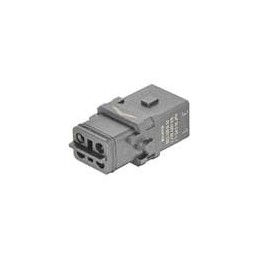 1 pcs : 09100033306 - Heavy Duty Power Connectors HAN 1A 3+PE FML CRMP INSRT FOR LOCK LVR