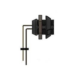 1 pcs : 8P1P008210GRBR1 - Circular Push Pull Connectors 1P 8P FML right ANGL panel mnt - GREY