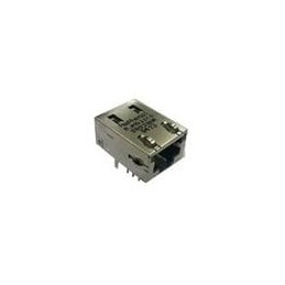 1 pcs : RJMG2010S9930NR - Modular Connectors / Ethernet Connectors R/A,DipType, LowProf ShortBodTabDwn3pnLE
