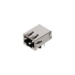 1 pcs : 44661-1011 - Modular Connectors / Ethernet Connectors MODJACK RA COMPACT CAT 5 PTH SHIELDED